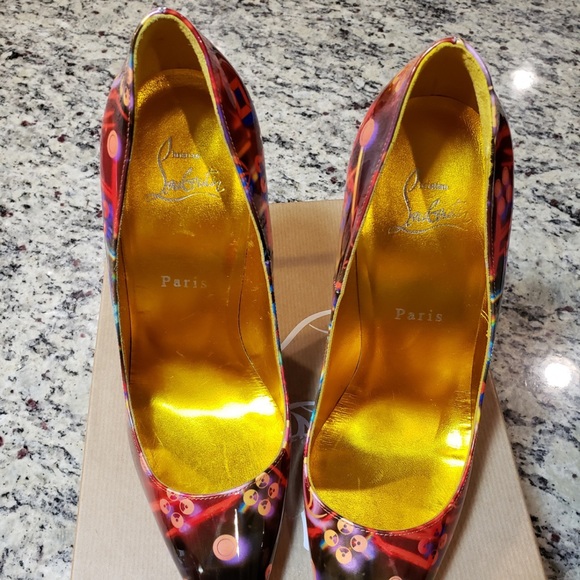 NEW Christian Louboutin Hot Chick 120 Patent Pumps size 39 - Picture 4 of 10